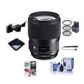 135mm f/1.8    Lens for Sony , Black, Bundle with ProOptic 82mm Filter Kit, Flex Lens Shade, Cleaning Kit, Lens Wrap, Lens Cap Tether,  Software Kit