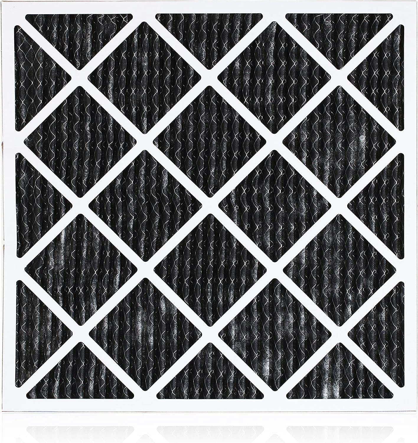 Filterbuy 18x18x1  8 Odor Eliminator Pleated   Furnace Air Filters with Activated Carbon (5-Pack)