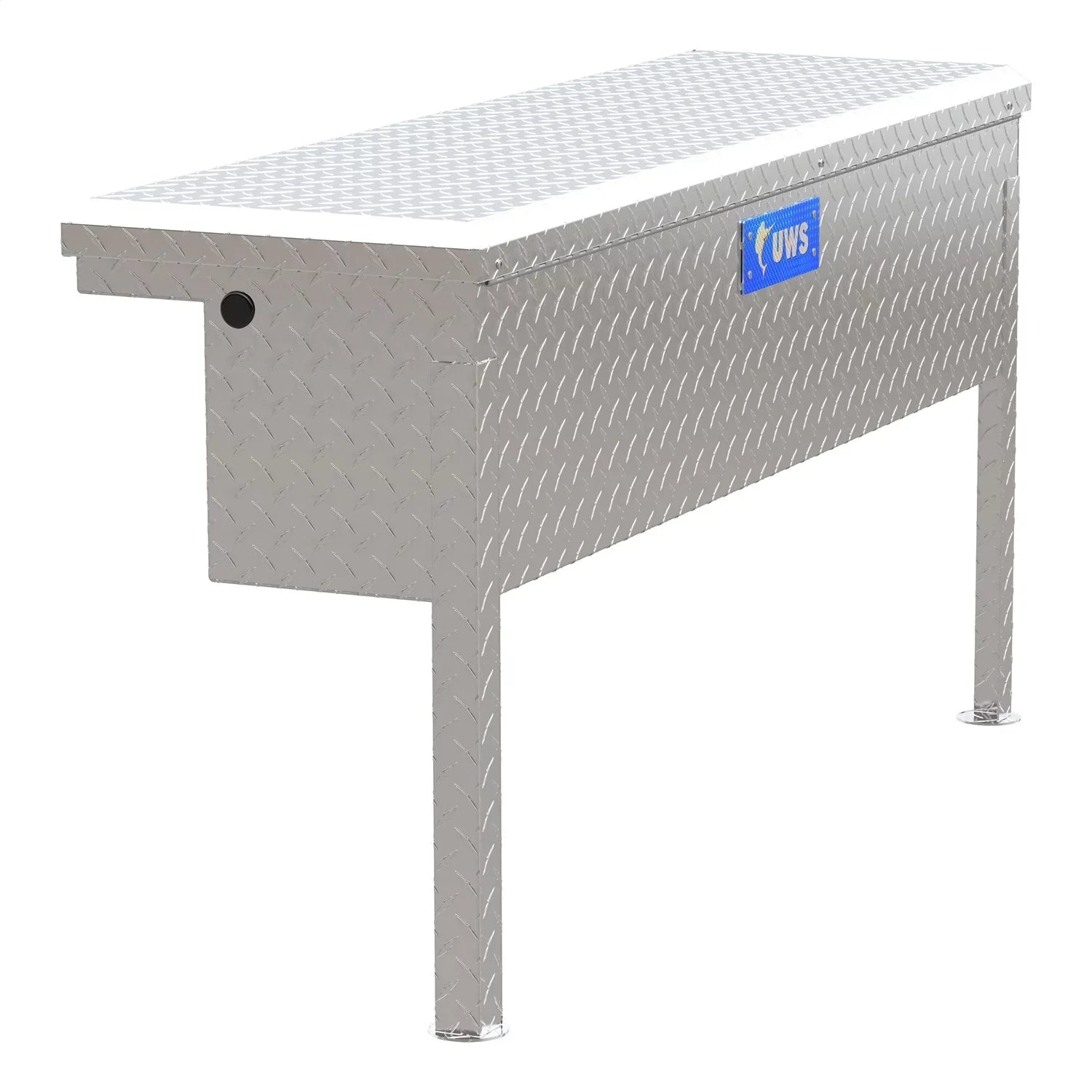 '-48- Side Mount Series Single Lid Tool Box;  48 in. x  11.25 in. x  11 in.; Low Profile; Brite Aluminum; Mounting Hardware Not Included;