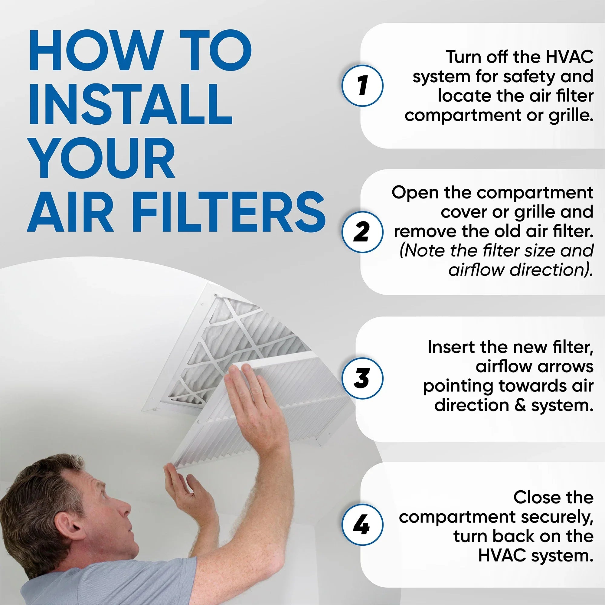 6 Pack of 10x20x1  11 Pleated Air Filters by Glasfloss. Actual Size: 9-1/2 x 19-1/2 x 7/8