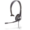 Cyber Acoustics Gray Mono Headset w/ -Adapter & Microphone (-104) -