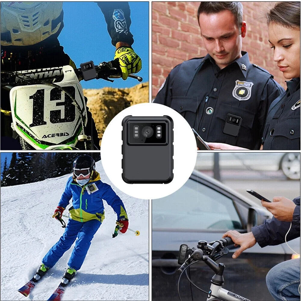 Police Body Camera - Mini Camcorder with 1080P Audio Video  and  Night Vision