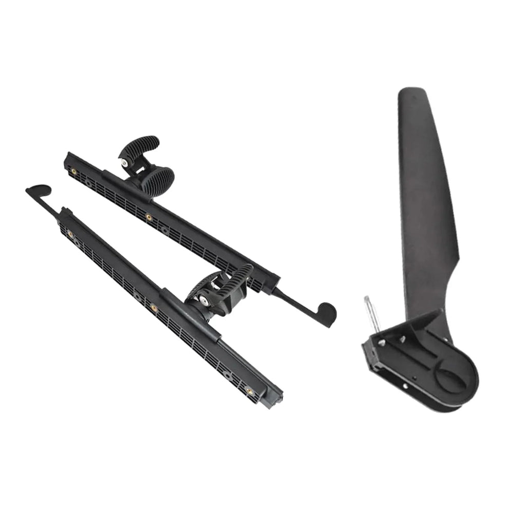 Kayak Rudder Kayak Foot Pegs Boat Tail Watercraft Rudder with Foot Brace Pedals for Fishing Boat Canoeing Marine Accessories