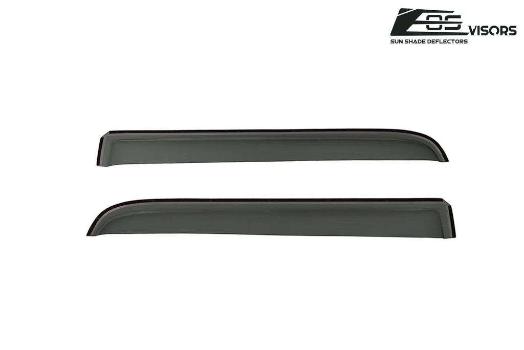 Extreme Online Store for 2009-2014 Ford -150 Crew Cab |  Visors in-Channel Style Smoke Tinted Side Vents Window Deflectors Rain Guards