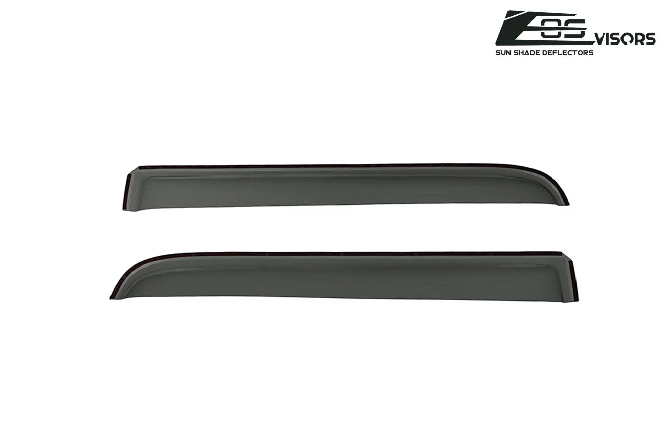 Extreme Online Store for 2009-2014 Ford -150 Crew Cab |  Visors in-Channel Style Smoke Tinted Side Vents Window Deflectors Rain Guards
