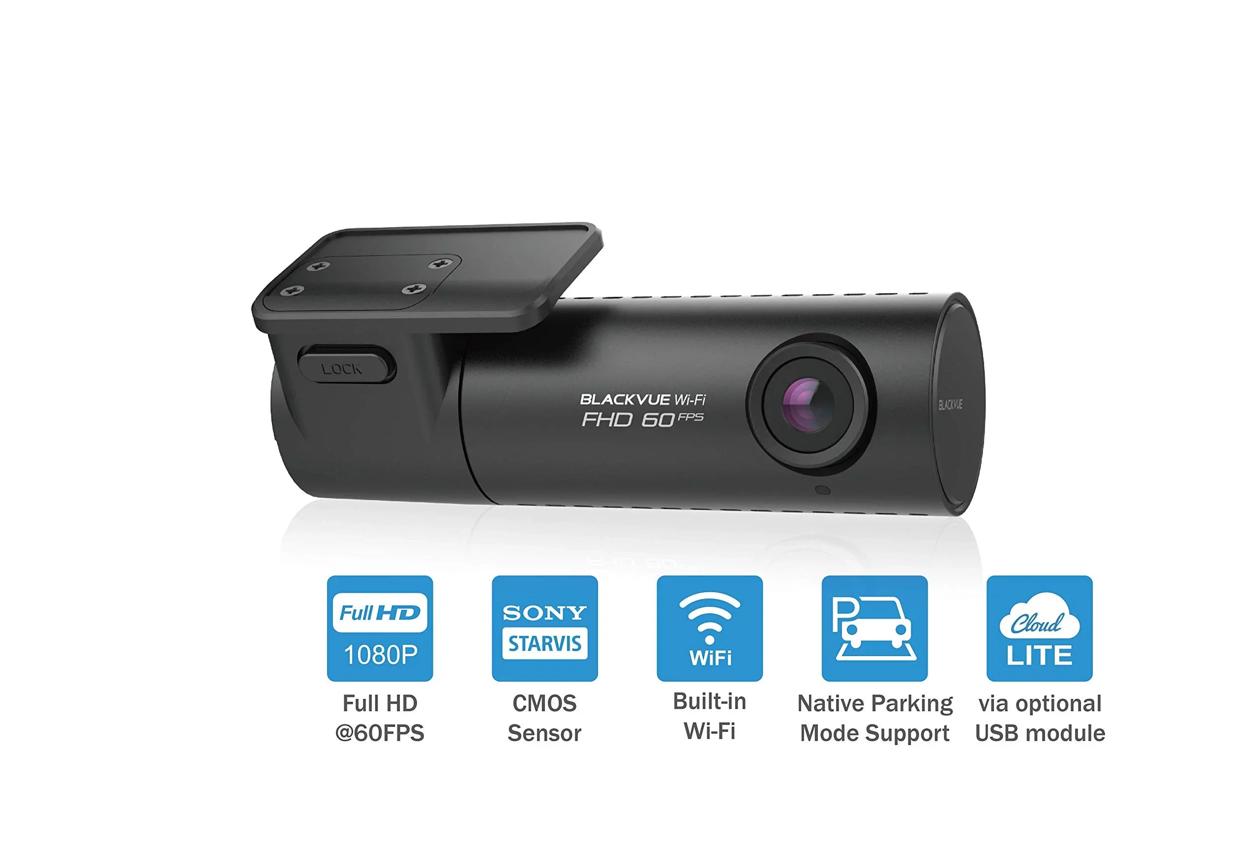 BlackVue -1CH with 32GB microSD Card | Full  Wi-Fi Dashcam | Parking Mode Support