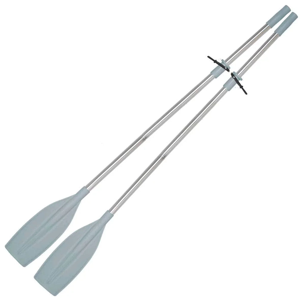 Oceansouth Kayak / Canoe Aluminum Oars Split Shaft with Locks  - Length 6' 6" - 2 Piece with Stops - Detachable - Pair