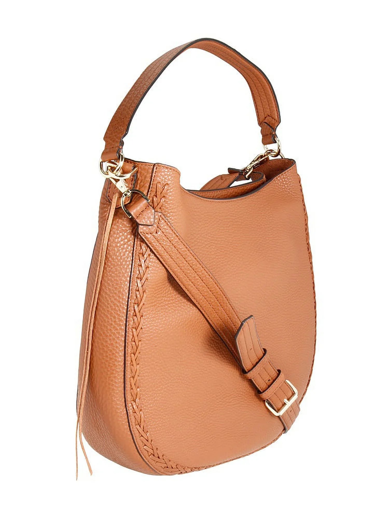 Rebecca Minkoff Unlined Ladies Large Almond Leather Hobo Handbag