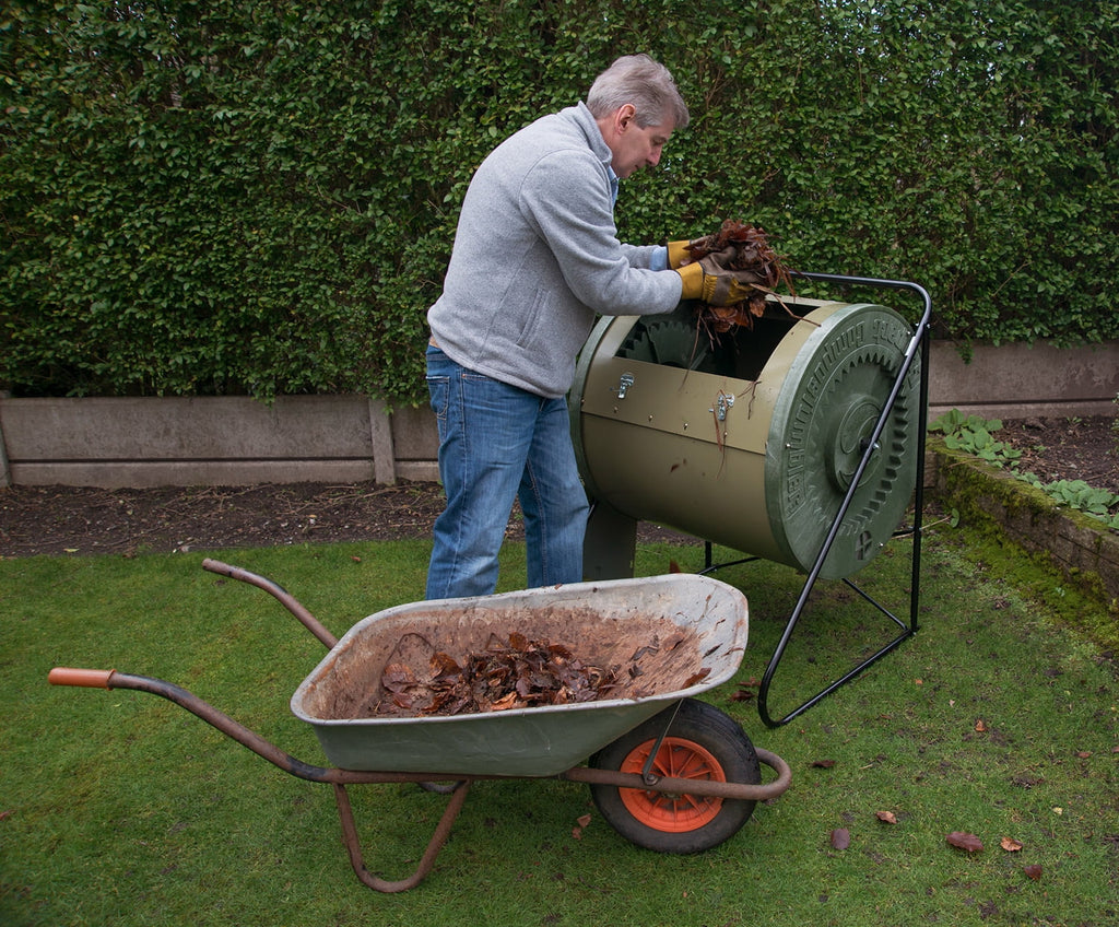 Mantis Compact ComposTumbler  Easy-to-Load Easy-to-Empty with No Bending - Sturdy and durable, Holds 88 Gallons, Low Cost Per Gallon