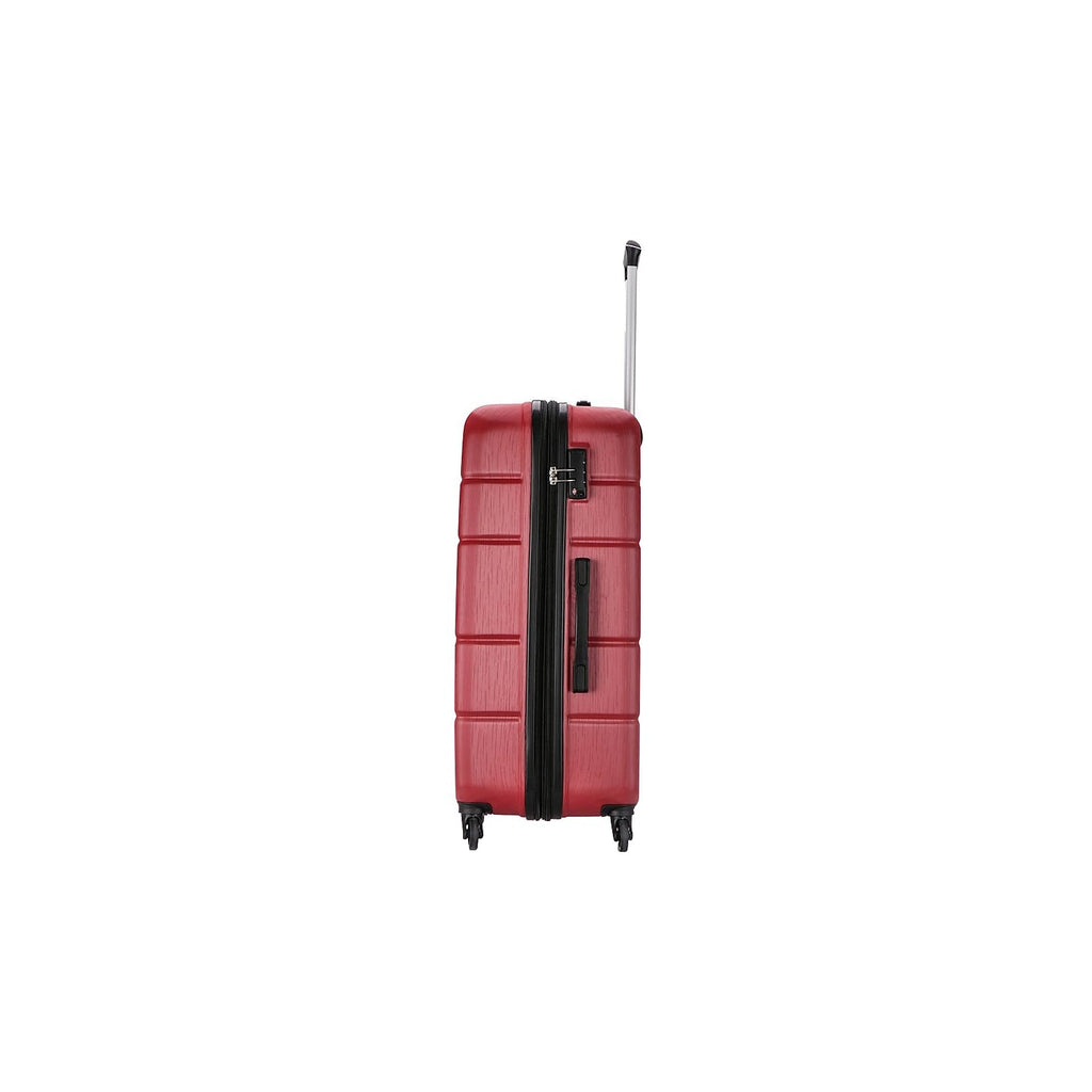 Plastic 4-Wheel Spinner Luggage Red (-)