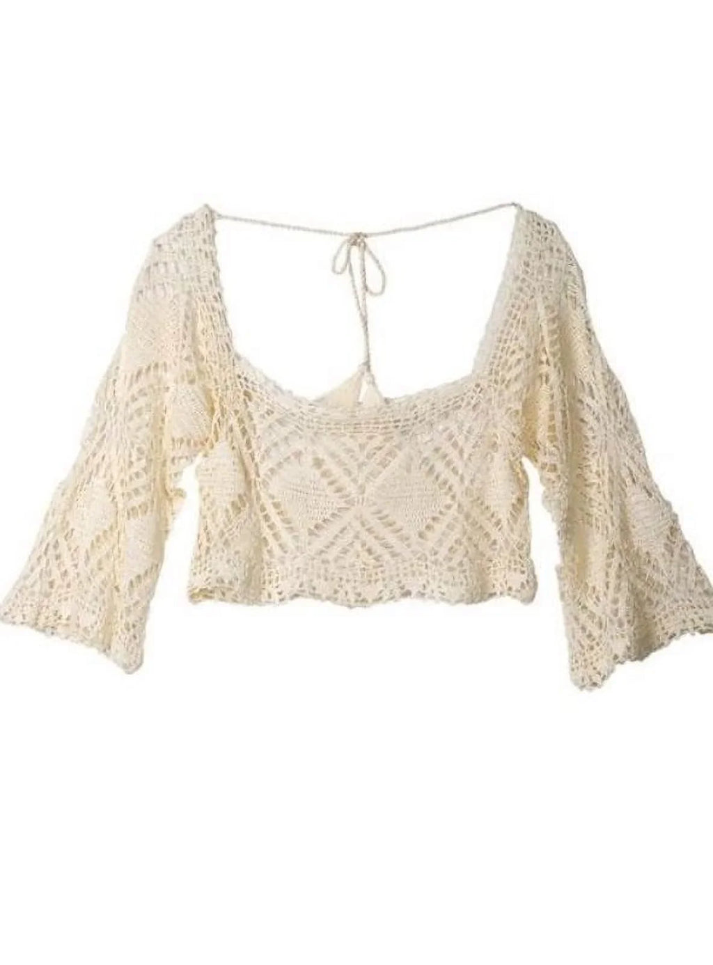 LSpace Women's Natural Threads Crop Top Swim Cover up, /