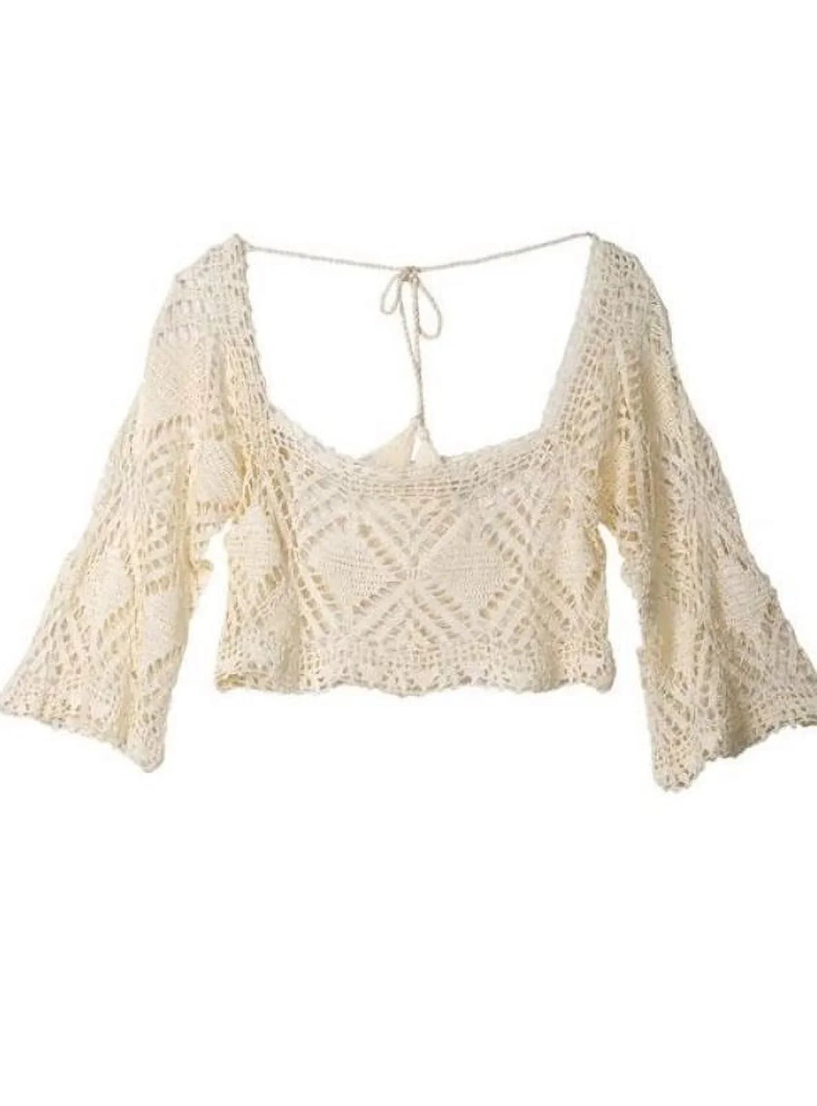 LSpace Women's Natural Threads Crop Top Swim Cover up, /