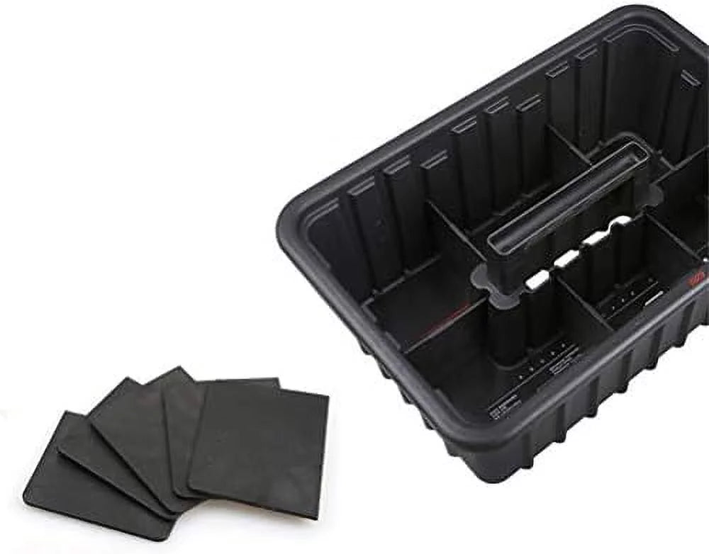 Deluxe Utility Cleaning Caddy Basket Organizer  Divided Plastic Shower Storage Caddy Tote Portable 6 Compartment Bucket Shower Janitorial Caddy Large Capacity For Shower Supplies / 6 Dividers