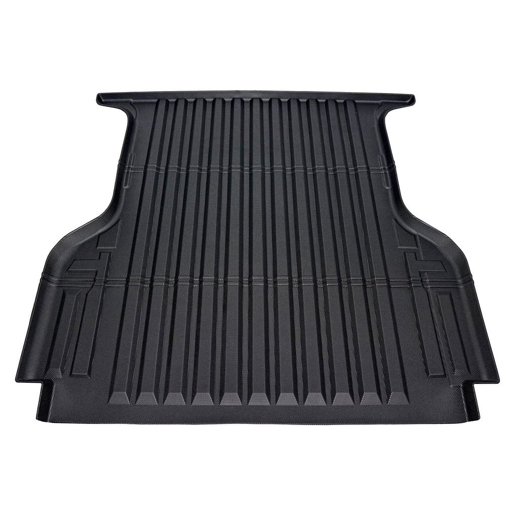Ikon Motorsports Truck Bed Mat Compatible With 2019-2024 Ford Ranger Super Crew Cab 5Ft Short Bed, Black Rear Storage Floor Liner  Cargo Guard All Weather 3D Heavy Duty Trunk Flooring Protector