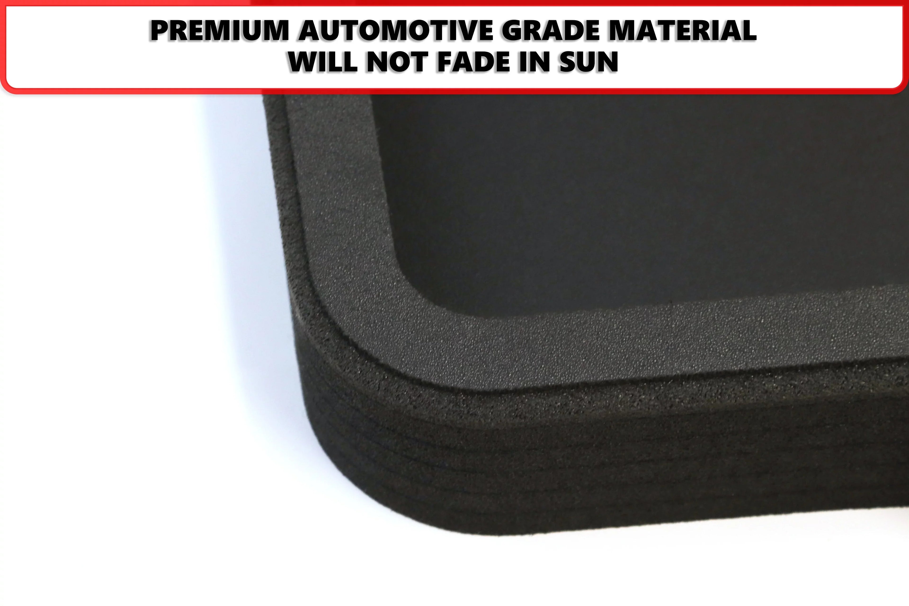 Red Hound Auto Cargo Rear Trunk Mat Liner Tray Custom Direct Fit Floor Hatch Black Foam Compatible with Ford Edge 2015-2018 Anti-Rattle Waterproof Protector