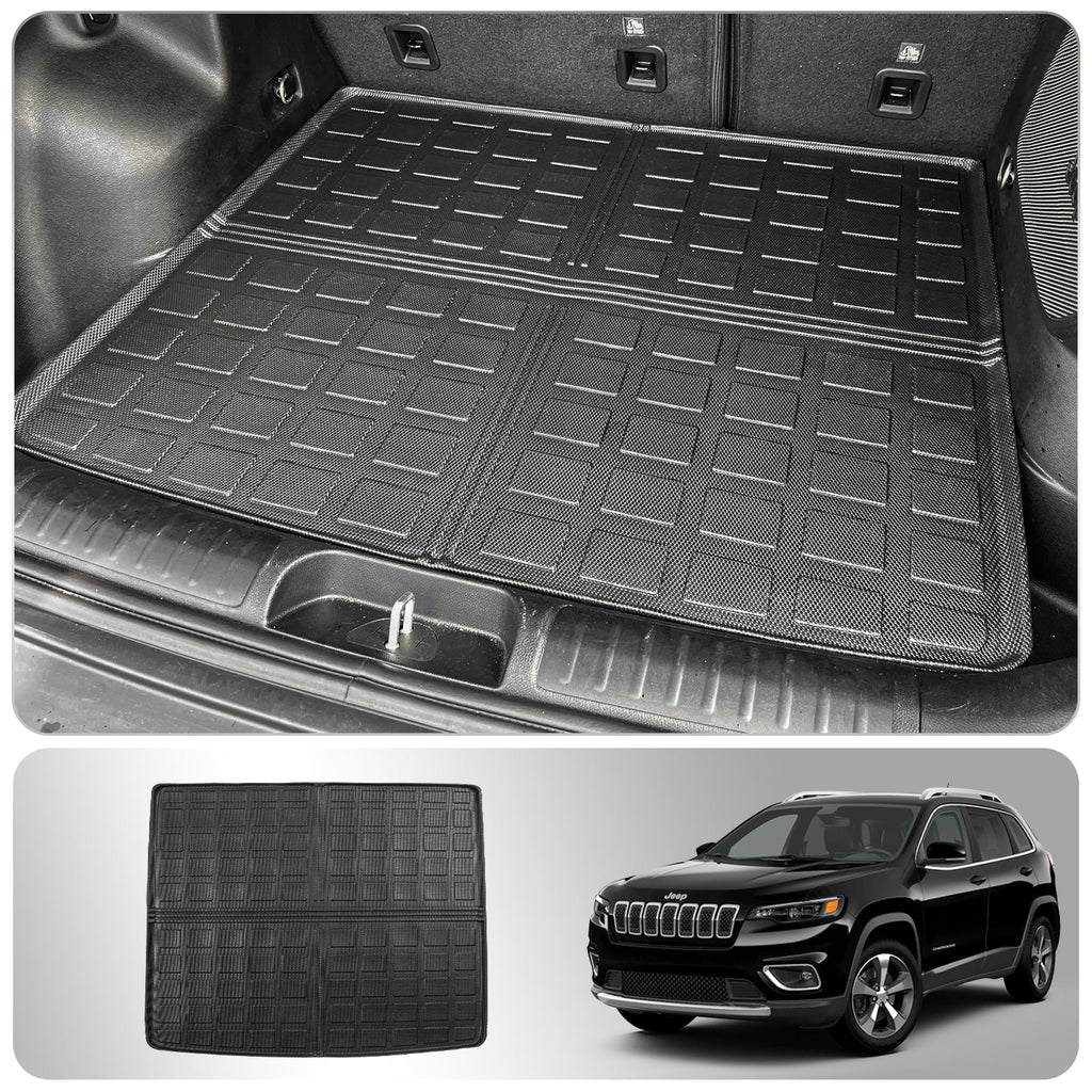 Cargo Mat Compatible with 2019-2023 Jeep Cherokee Trunk Mat Cargo Liner  All Weather Trunk Liner 2022 Cherokee Accessories (Trunk Mat)