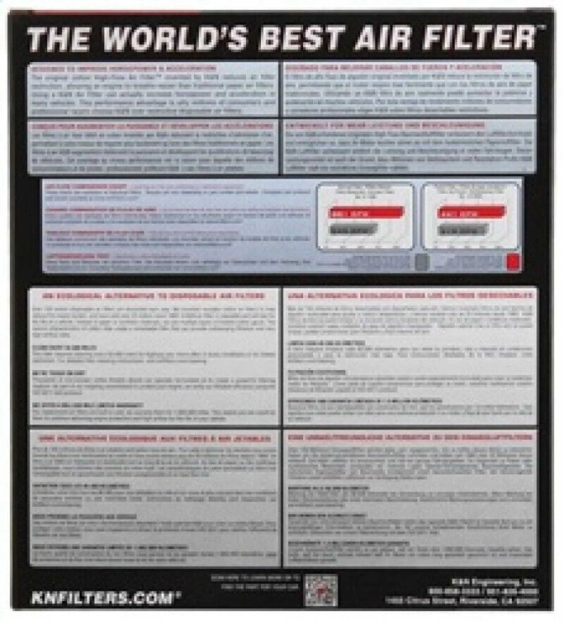 & Engine Air Filter: High Performance, Premium, Washable, Replacement Filter: 2004-2010  / (Challenger, Charger, Magnum, 300, 300C), 33-2295