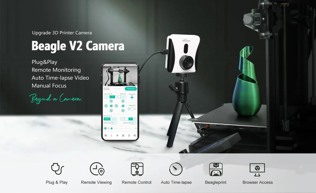Mintion Beagle  Auto Time-Lapse Camera Plug and Play  Remote Monitoring WiFi Connection
