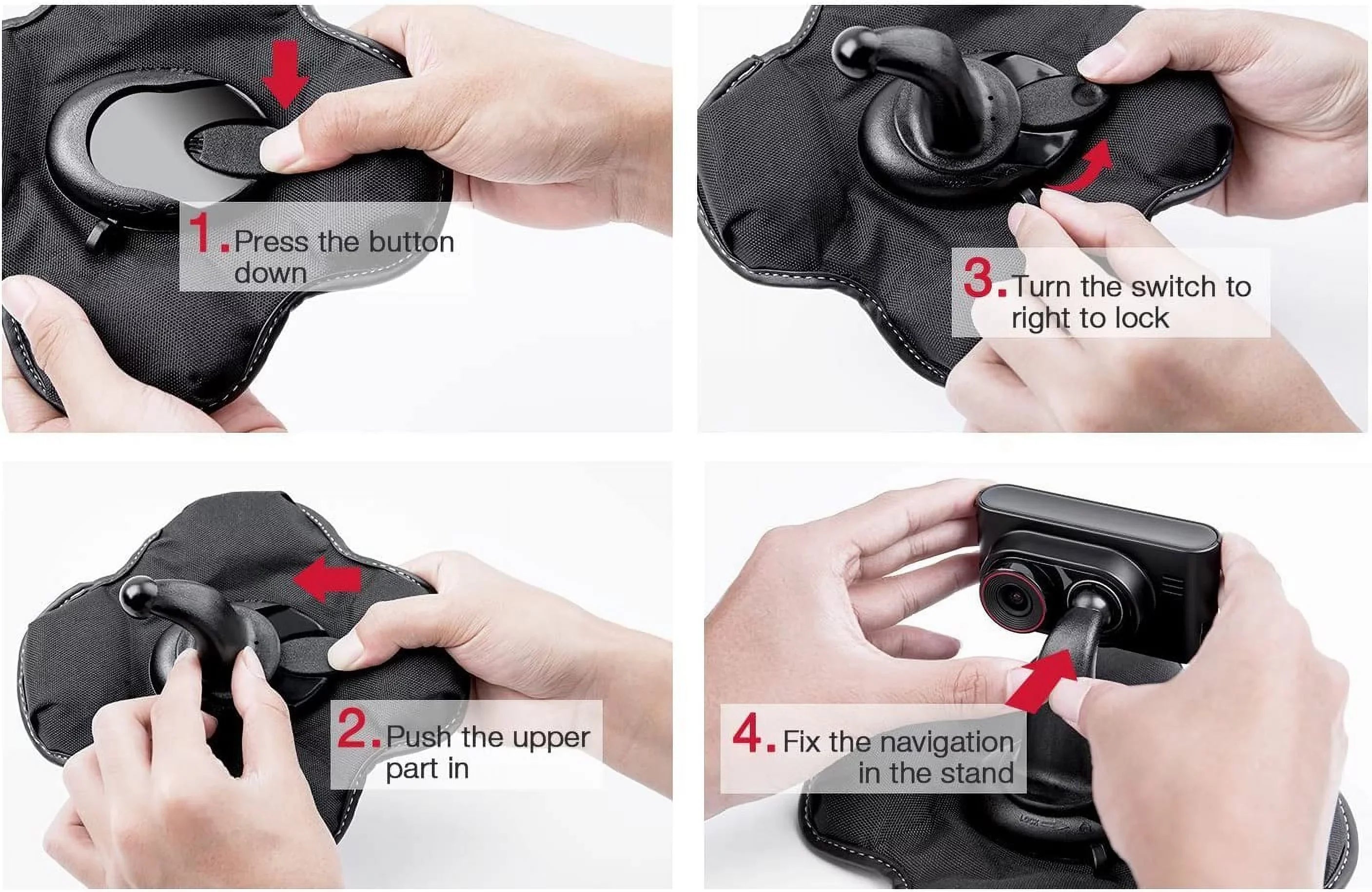 Nonslip Beanbag Dashboard Friction Mount for Garmin Nuvi 2557 2558 2559 2589 2597 2598 2599 2689 2699 52 54