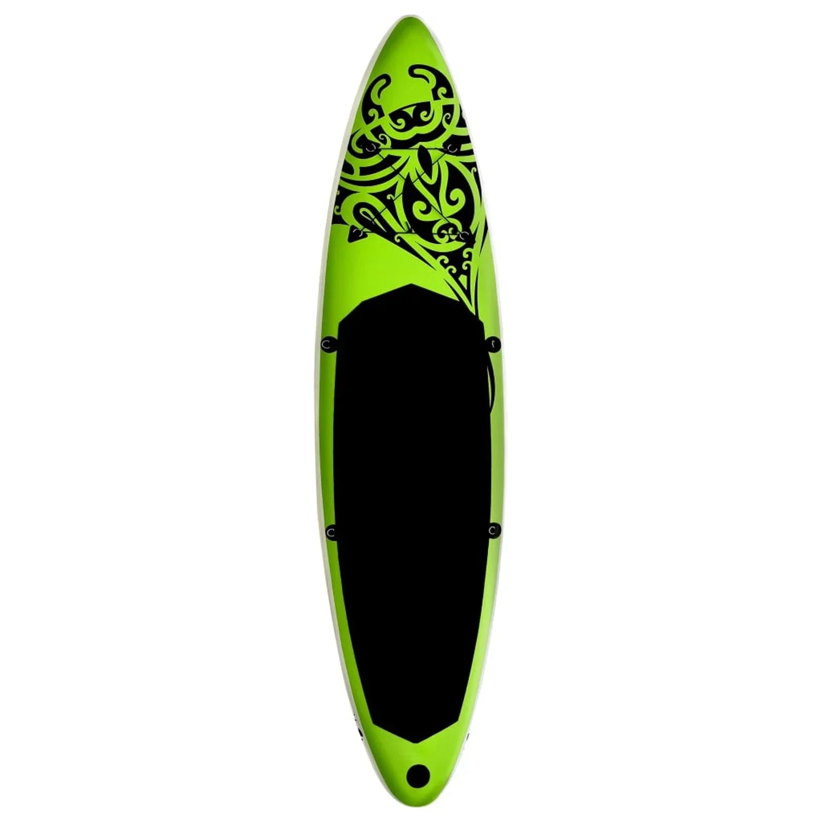 Carevas Inflatable Paddleboard Set 126"x29.9"x5.9" Green