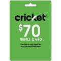 Cricket Wireless $70 e- Top Up (Email Delivery)