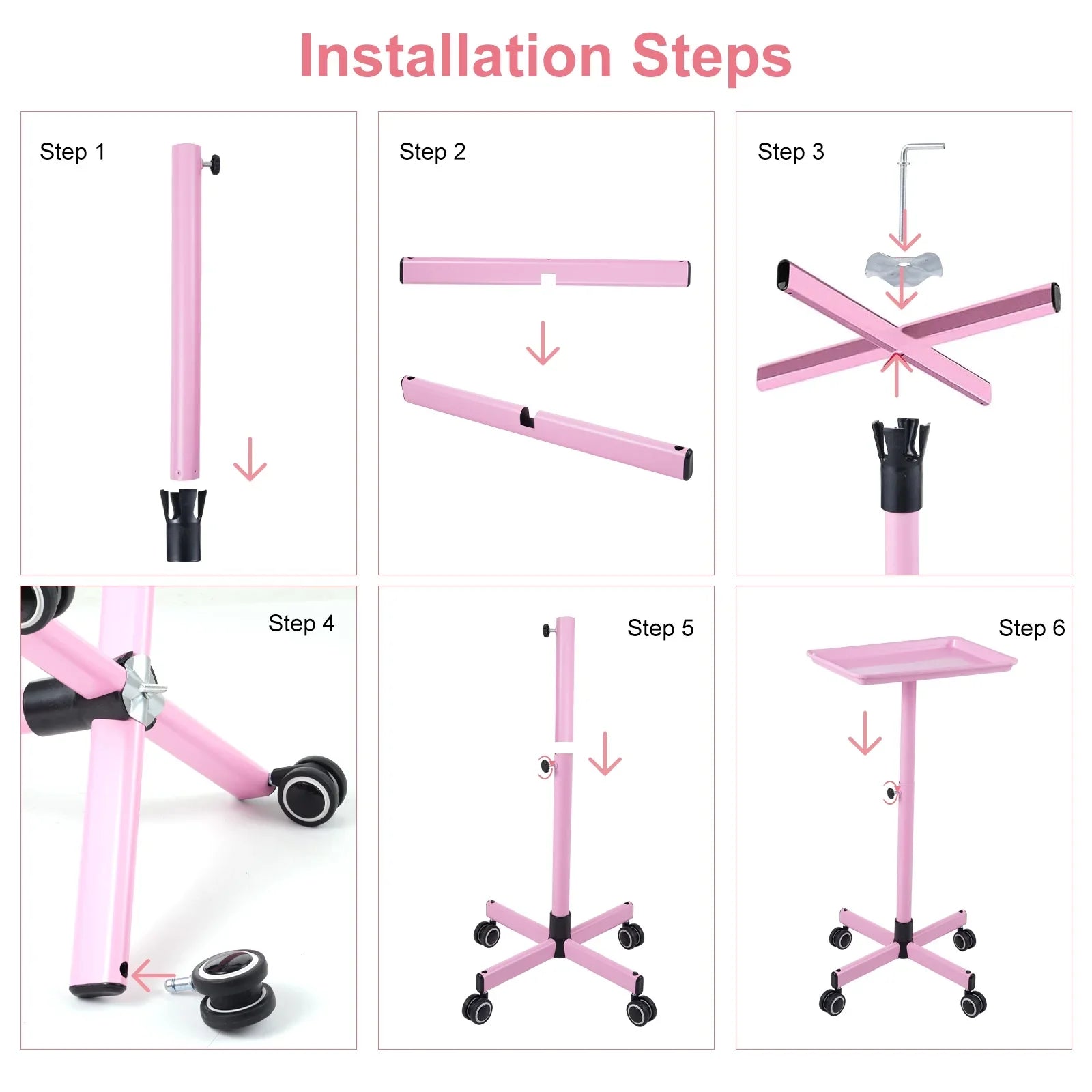 Bestauty Storage Shelf,Use Beauty Salon By - Hair Salons And Wheels SalonHair WheelsAdjustable Salon Hair Color Cart Clinic Professionals Wheels - Convenient Hair - Portable Hair Spas