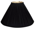 Royal Designs 14" Coolie Empire Gather Pleat Lamp Shade Black