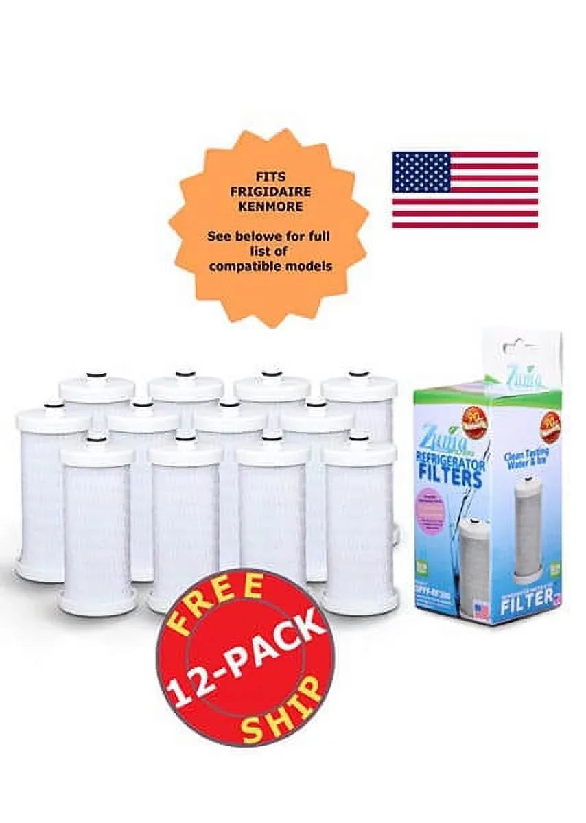Brand , Water and Ice Filter , Model # - , Compatible with Frigidaire®  - 12 Pack - Made in ...