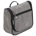 Lewis . Clark Brushed Twill Hanging Toiletry Kit Bag for Travel Accessories, Shampoo, Cosmetics + Personal Items, Gray, One_Size
