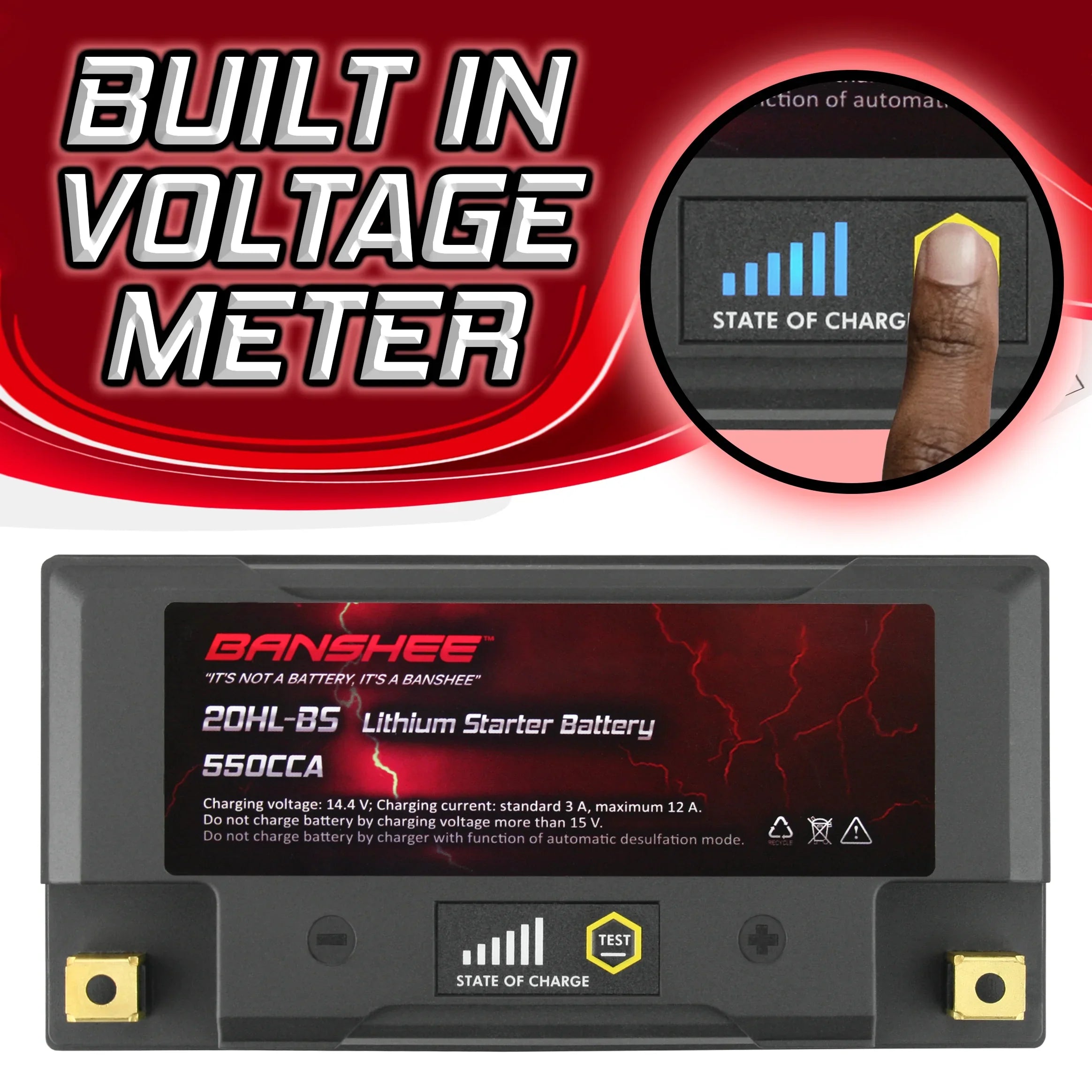 Banshee 20L- LiFePO4 Motorsports Battery Compatible with Sea-Doo  Limited 155 2016 to 2018