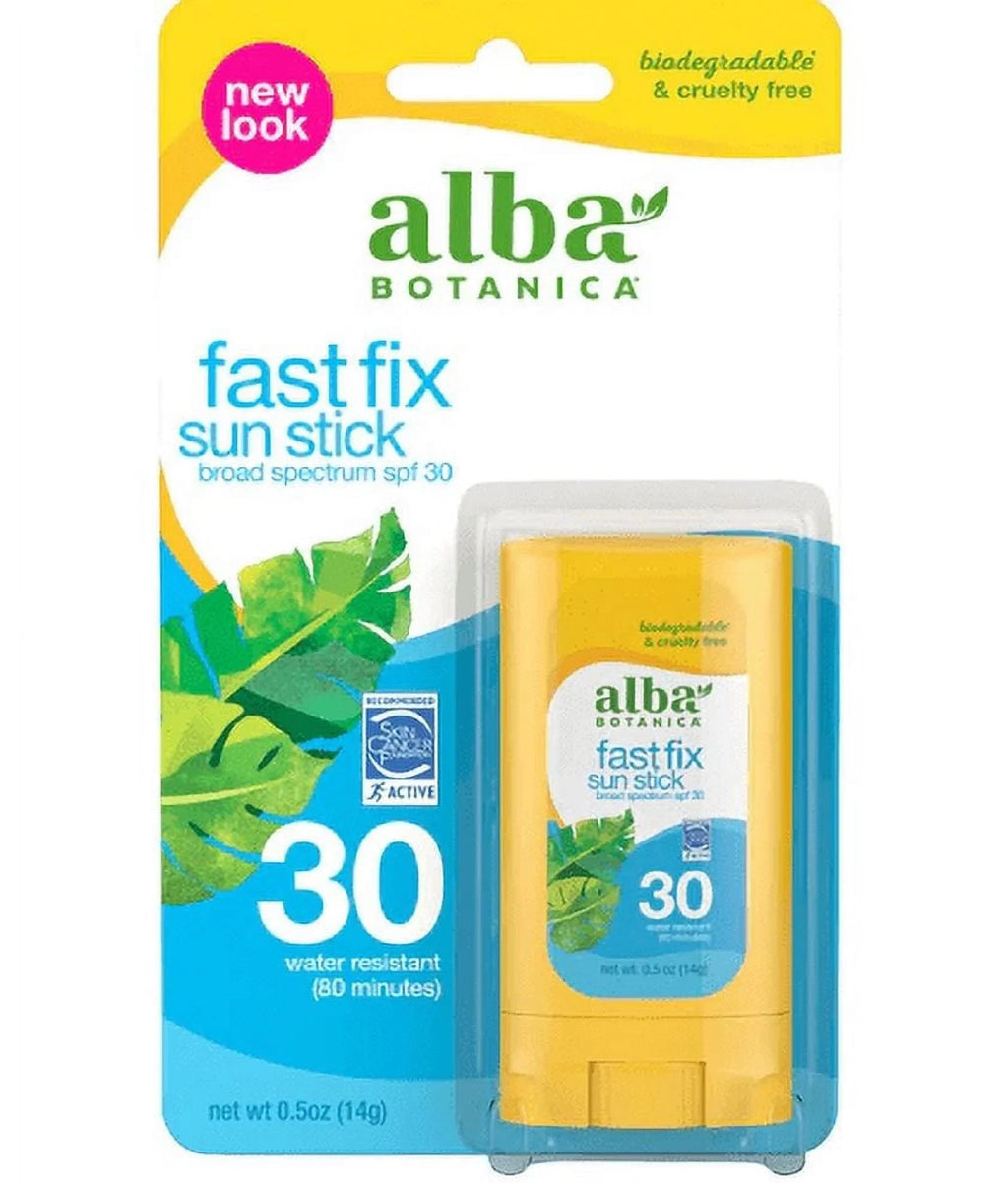 Alba Botanica Fast Fix Sun Stick  0.5 oz Pack of 4