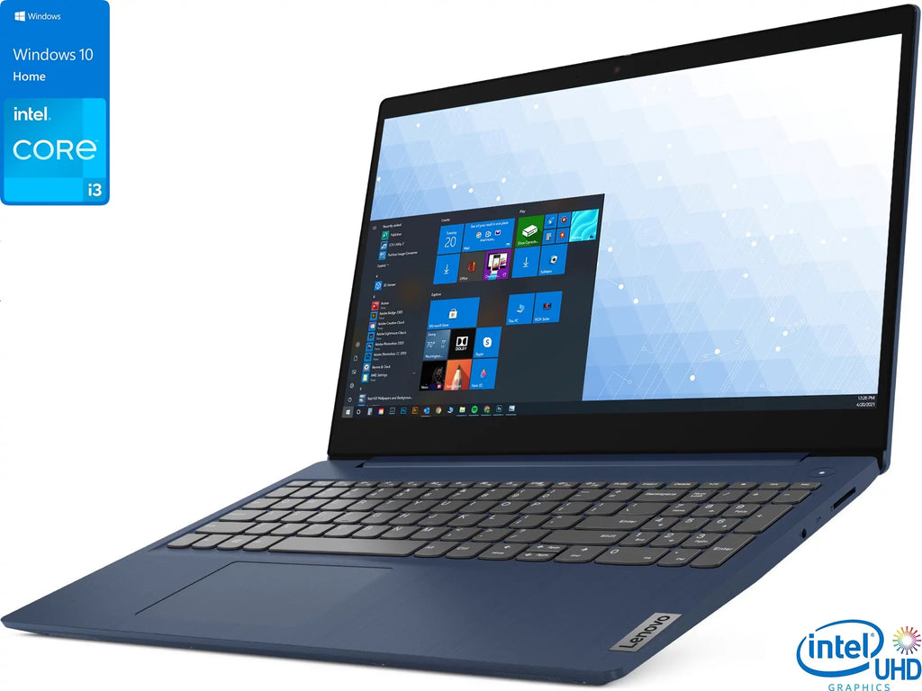 Lenovo IdeaPad 3i Laptop, 15.6"  Display, Intel Core i3-1115G4 Upto 4.1GHz, 12GB , 256GB NVMe , , Card Reader, Wi-Fi, Bluetooth, Windows 11 Home