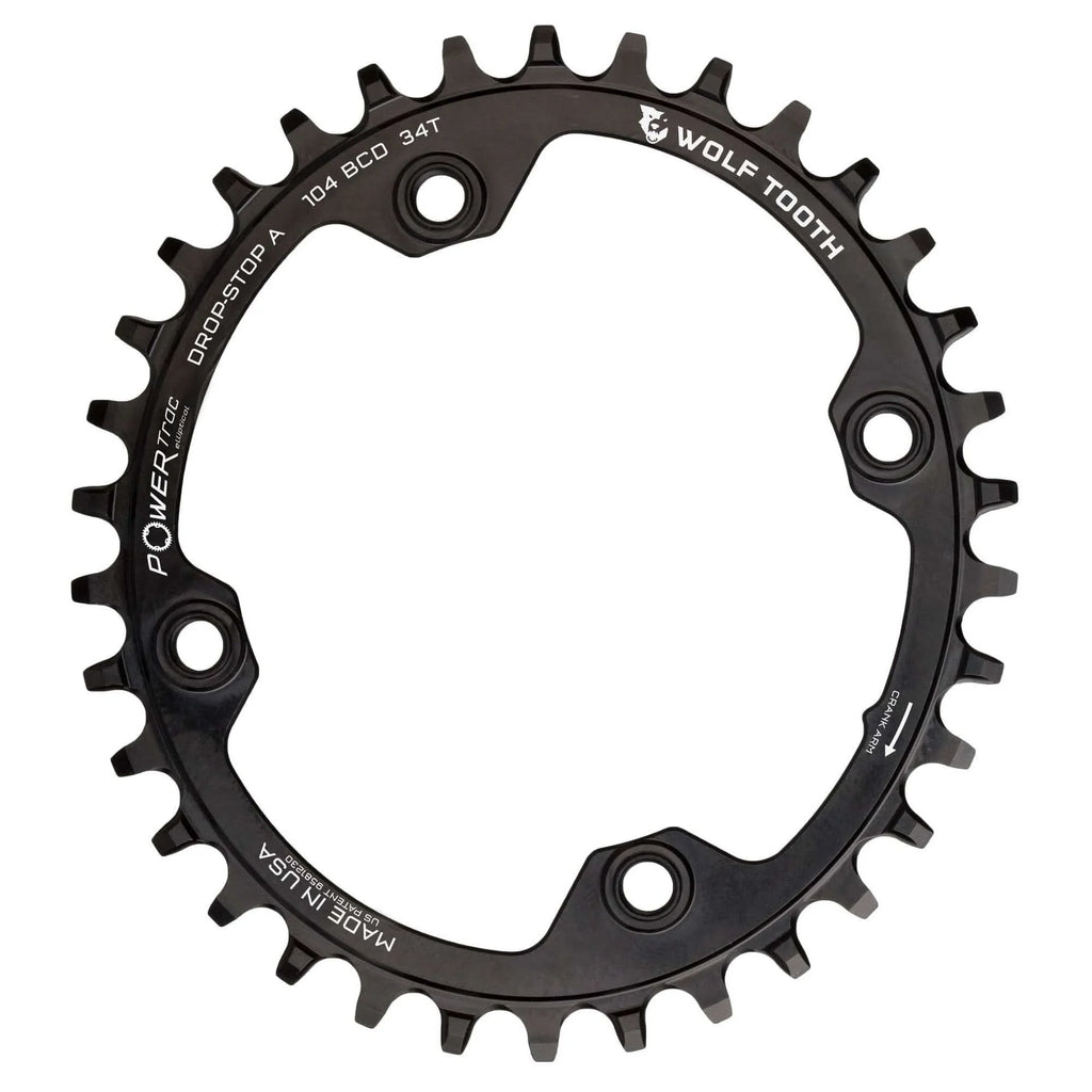 Wolf Tooth Elliptical 104  Hyperglide+ Chainring - Tooth Count: 34 Chainring : 104