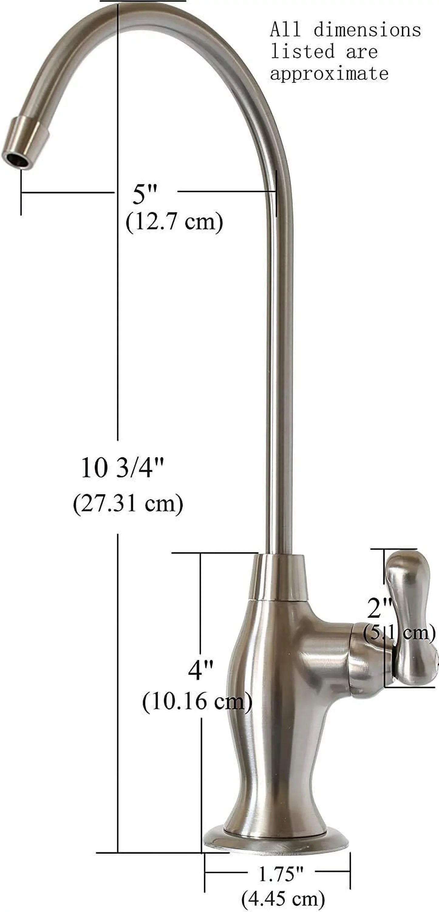 Metpure Water Filtration Faucet Rose Gold Vase Style Non Air Gap Reverse Osmosis Drinking Water Dispenser With Faucet Wrench