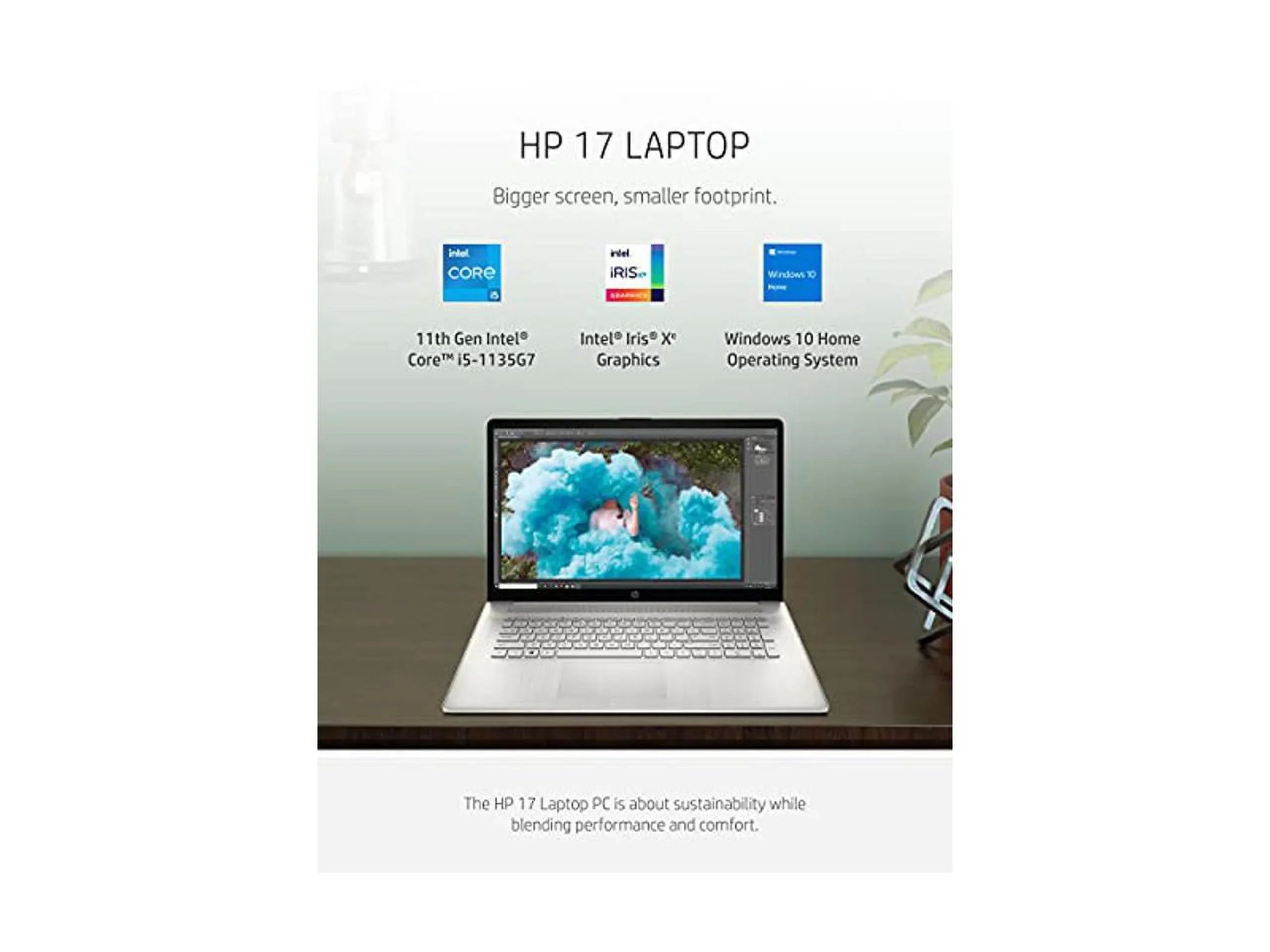 17 Laptop, 11th Gen Intel Core i5-1135G7, 8  , 256   Storage, 17.3-inch + Display, Windows 10 Home, Anti-Glare Screen