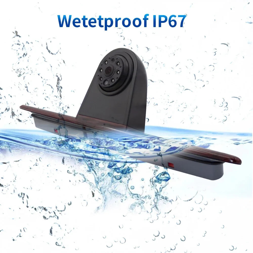 7in Brake Light Backup Camera for Mercedes-Benz Sprinter/ Crafter Vans  Light Parking (with Monitor)