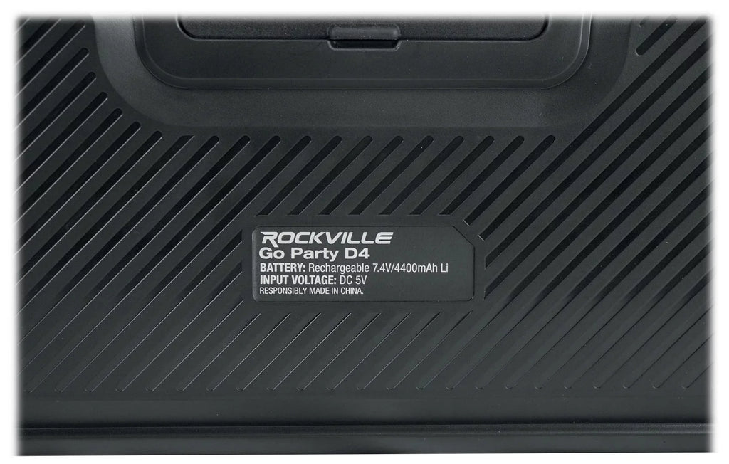 Rockville Go Party  Large Loud Portable  Party Bluetooth Speaker, Deep Bass