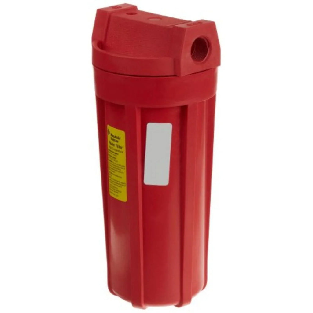 Pentek 150015 3/4" #10 Standard High Temperature Red Filter Housing