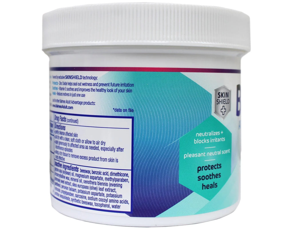 Balmex Adult Advantage -Protected Skin Relief Cream, with Skin Shield Technology to Protect - Soothe and Heal Sensitive Skin, 12oz