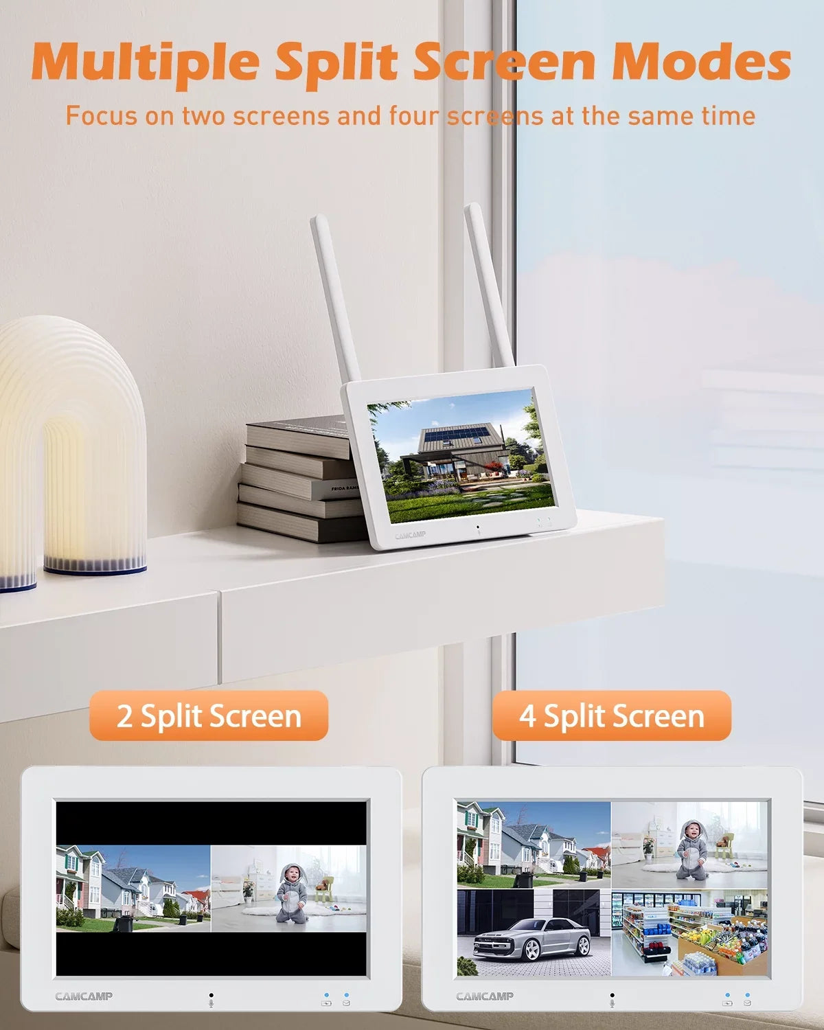 Toguard   Security Camera System 8CH 1080P  4Pc, Waterproof Wi-Fi  Surveillance with Email Alert, Night Vision, Remote Access, Motion Alert & Detection (Only Supports 2.4GHz Wi-Fi)
