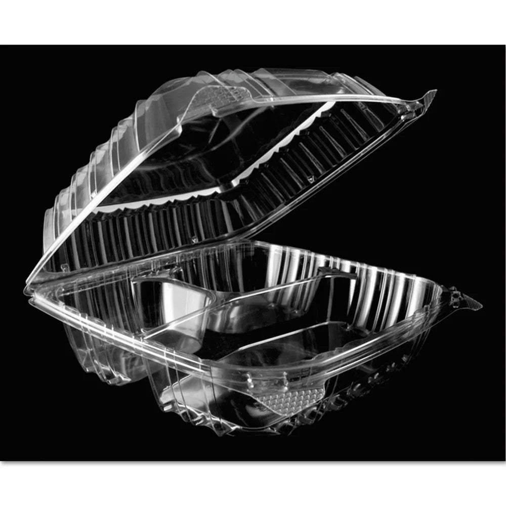 Dart ClearSeal Hinged-Lid Plastic Containers 8 1/4 x 3 x 8 1/4 Clear 125/ 2 /