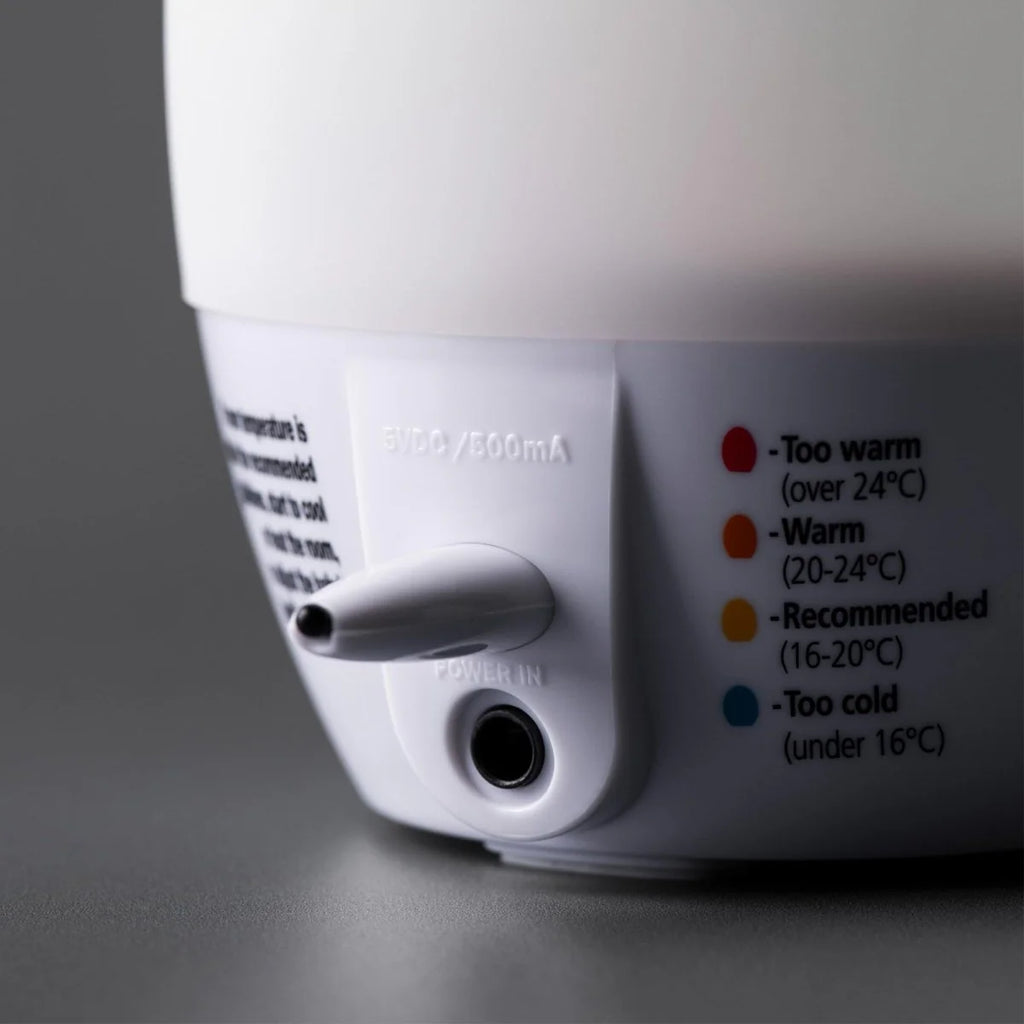 Multifunctional Silicone Night Light with Thermometer & USB Power